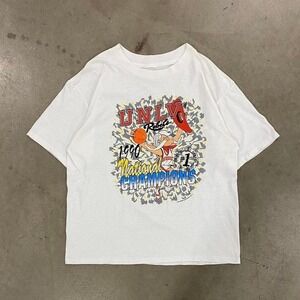 Vintage UNLV 1990 College Basketball National Champions Single Stitch T-Shirt L